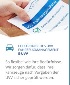 UVV-Fahrzeugprüfung, elektronisch, Sicherheit, technischer Zustand