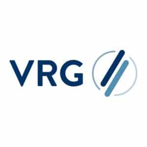 VRG Firmenlogo mit Linien