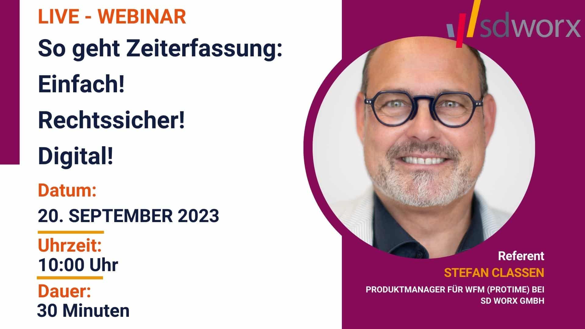 Live Webinar Stefan Classen