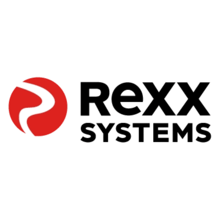 Rexx Systems logo with red icon