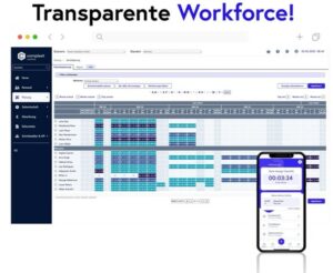 Mitarbeiterplanungssoftware auf Desktop und Mobilgerät