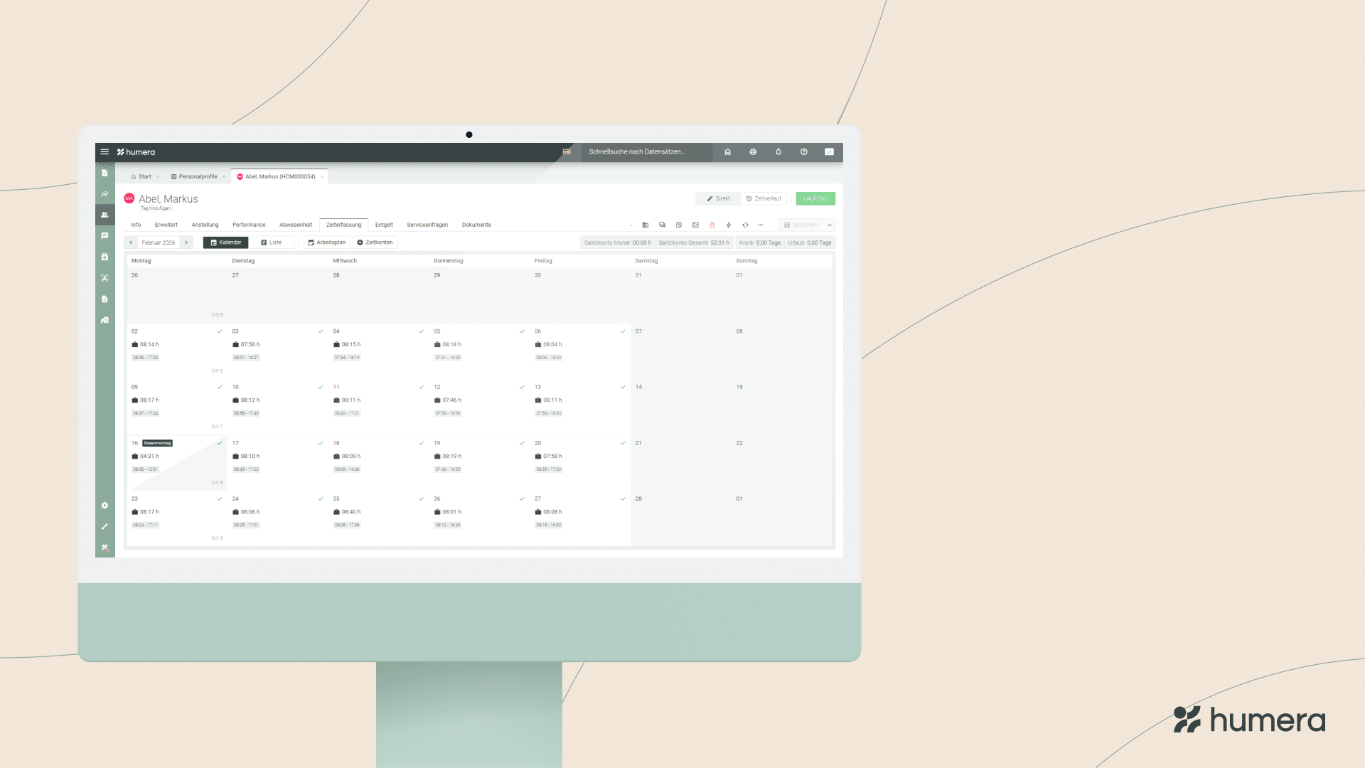 humera Zeiterfassung