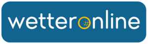 WetterOnline Logo auf blauem Hintergrund