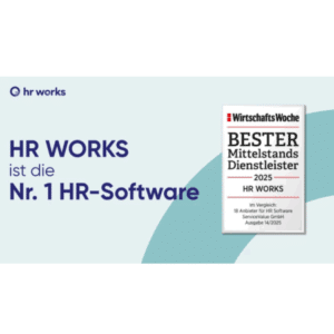 HR WORKS: Beste HR-Software laut Wirtschaftswoche 2025.