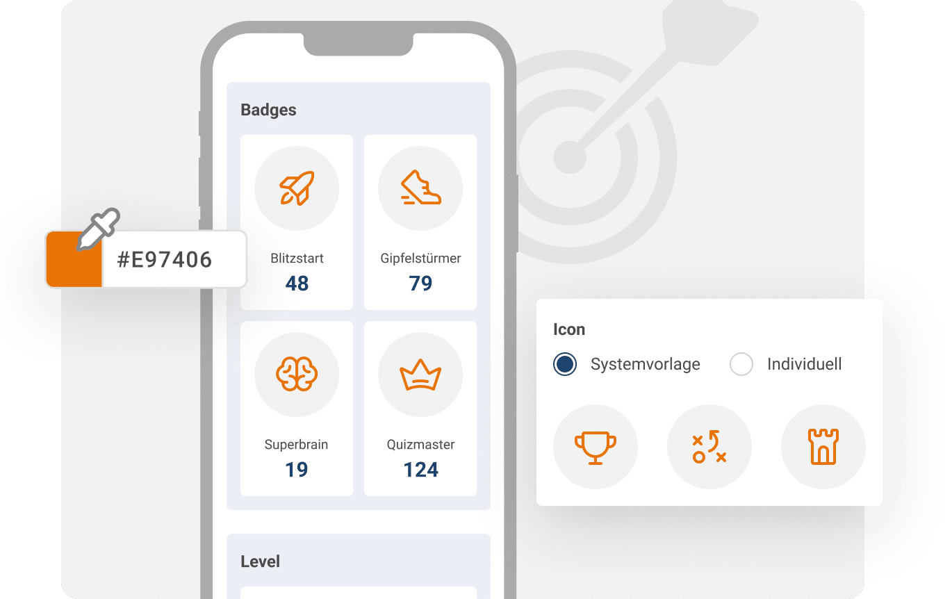 Smartphone-Badges und Icon-Einstellungen