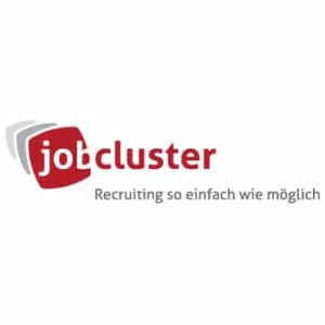 Jobcluster Logo mit Slogan Recruiting einfach